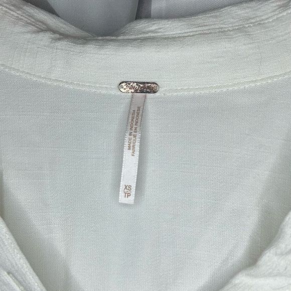 Free People Ivory Button Down Shirt - Picture 4 of 5